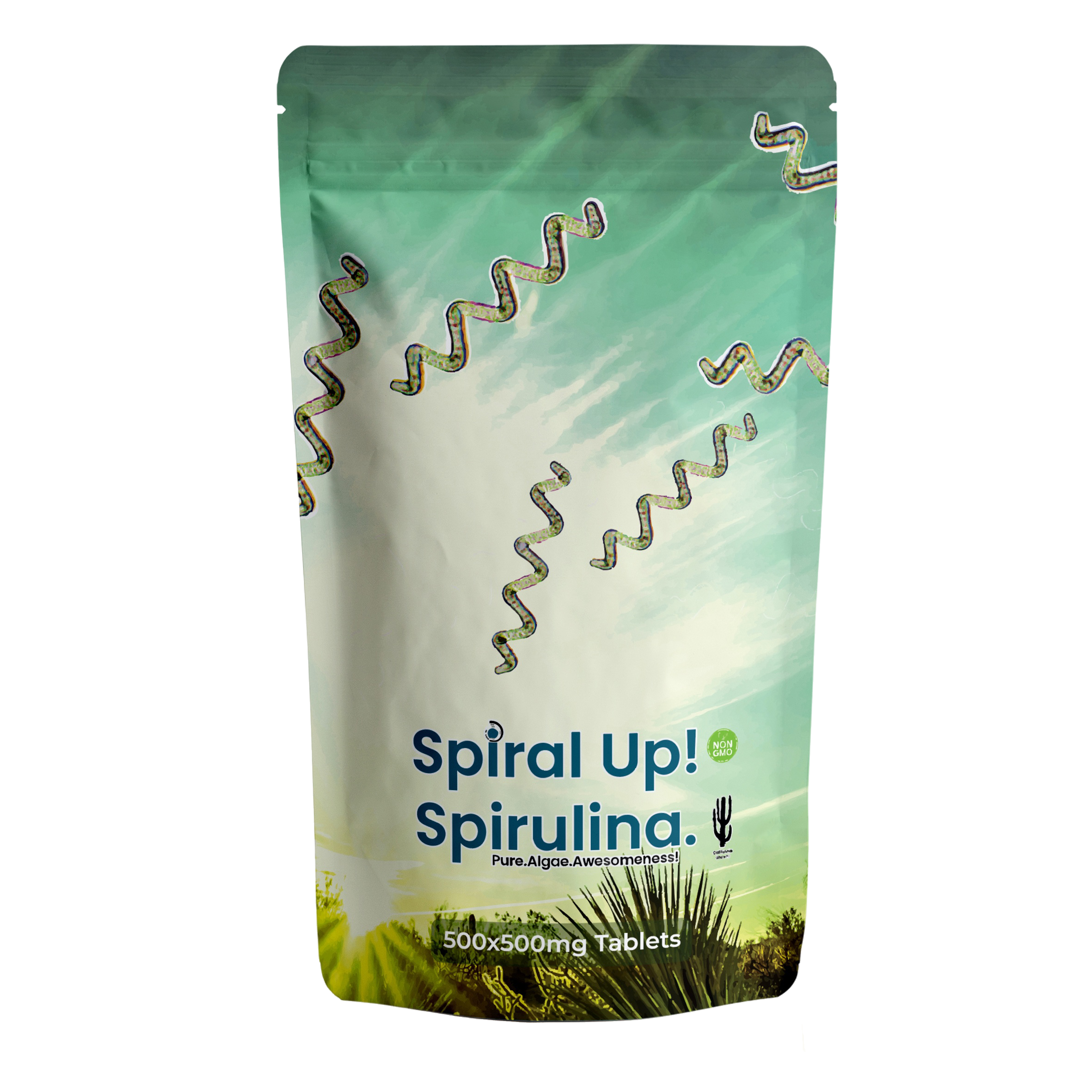 Spiral Up! USA Spirulina Tabletten - 1KG - (4 x 250 Gram)